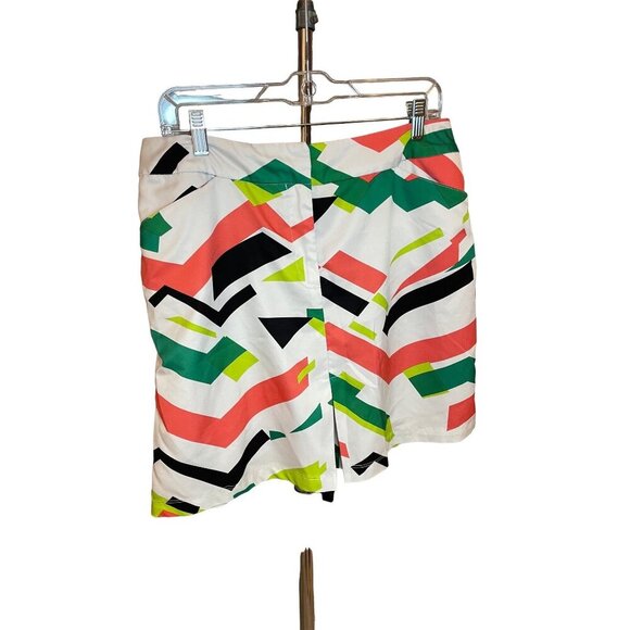 Tail Multicolor Tennis White Label Skort Sz 10 - Picture 1 of 8